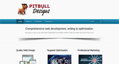 Desktop Screenshot of pitbulldesigns.com