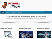 Tablet Screenshot of pitbulldesigns.com